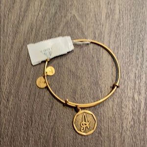 Alex and Ani bracelet With letter A charm